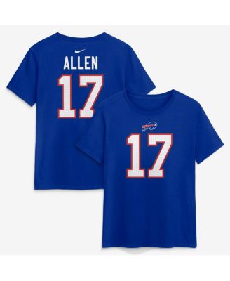 Women's Josh Allen Royal Buffalo Bills Player Name & Number T-Shirt