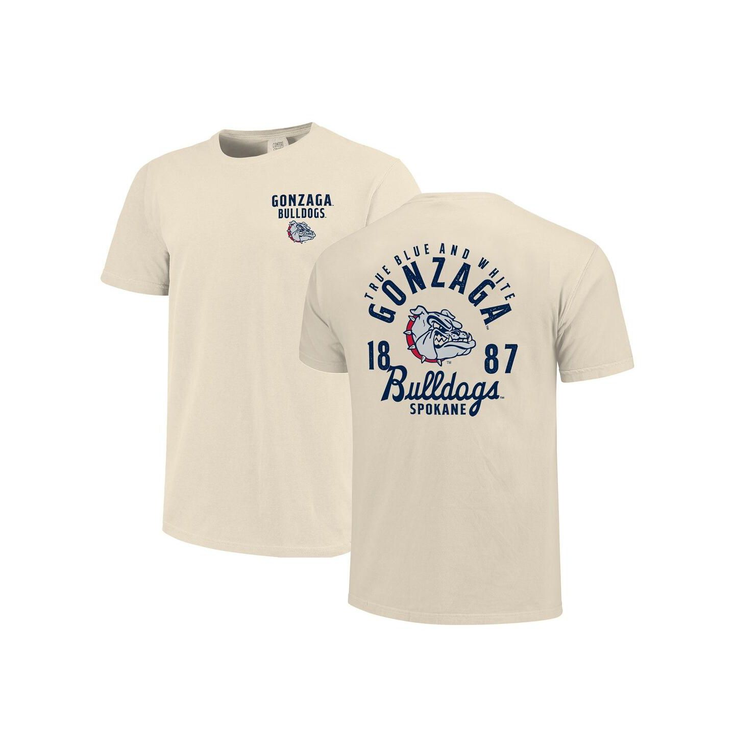 Мужская футболка Image One Cream Gonzaga Bulldogs Comfort Colors Mascot Overlay — фото 1