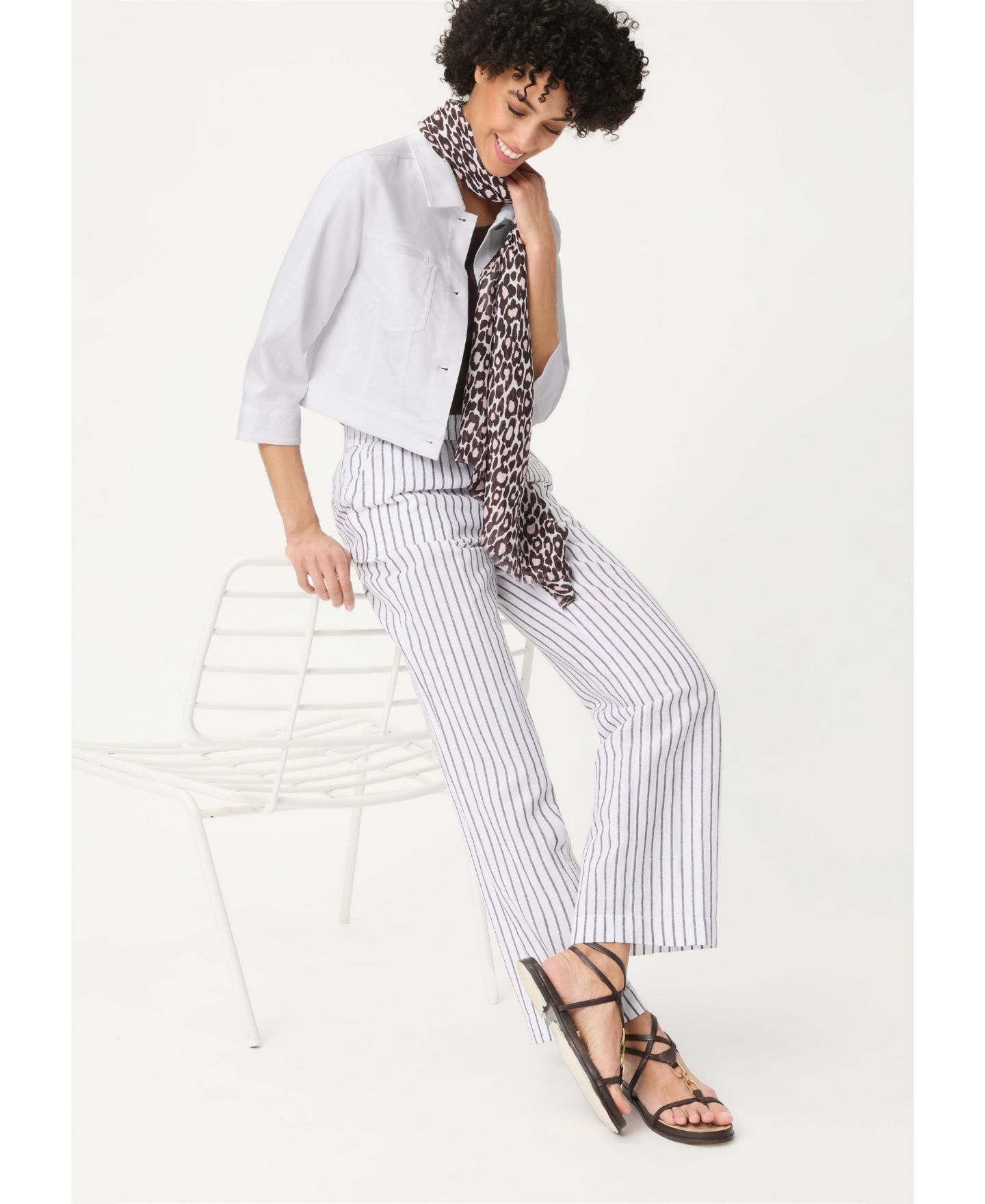 Женская куртка Olsen Cropped Jacket, цвет: Белый — фото 6