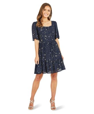 Women's Star Print Skater Dress