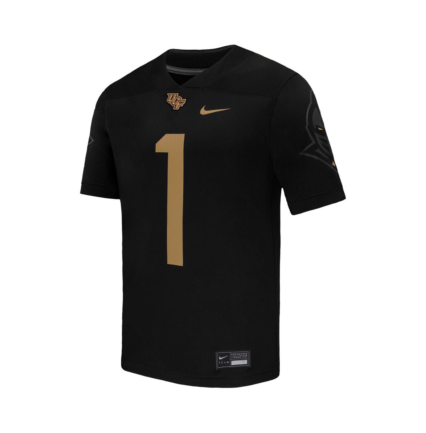 Мужской топ Nike 1 Black UCF Knights Alternate Game Football Jersey — фото 2