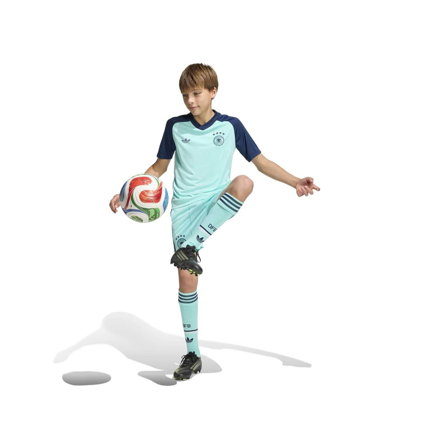 Детское джерси adidas сборной Германии 2026 Pre-Match, Turquoise — фото 3