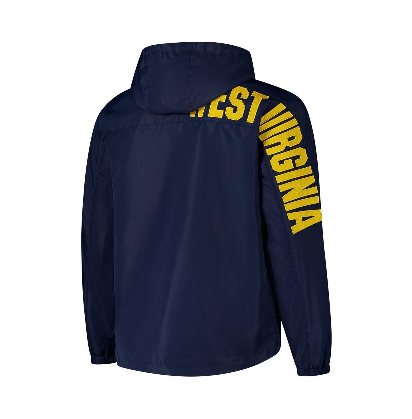 Мужская куртка Colosseum Navy West Virginia Mountaineers Reloaded Anorak Half-Zip — фото 3