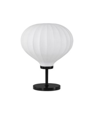 Nimbus Modern LED Table Lamp with White Balloon Resin Fabric Shade
