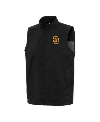 Men's Black San Diego Padres Brisk Full-Zip Vest