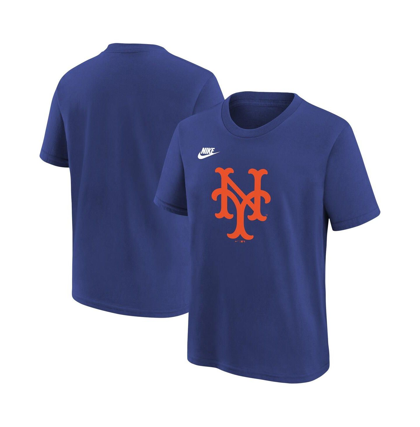 Детская футболка Nike Royal New York Mets Team Logo — фото 1
