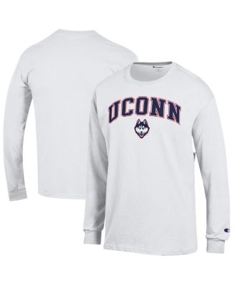 Men's White UConn Huskies Arch Over Logo Long Sleeve T-Shirt