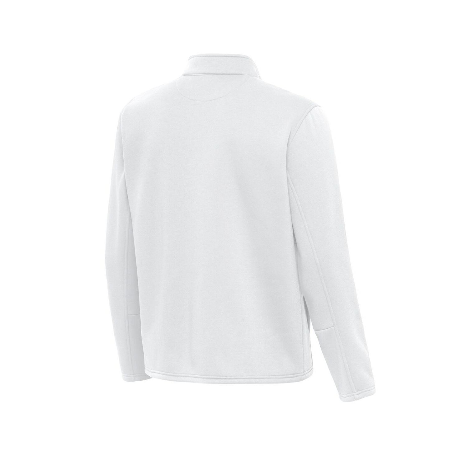 Men's White Chicago Bears Twist Quarter-Zip Pullover Jacket