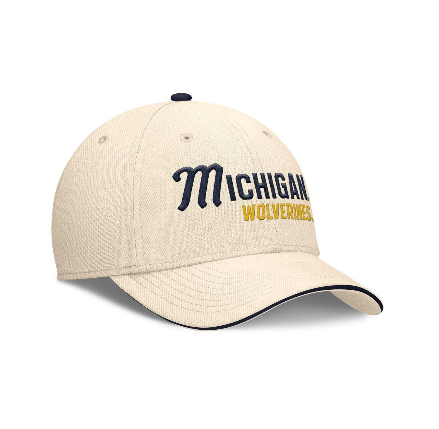 Men's Natural Michigan Wolverines 2026 Primetime Swooshflex Hat