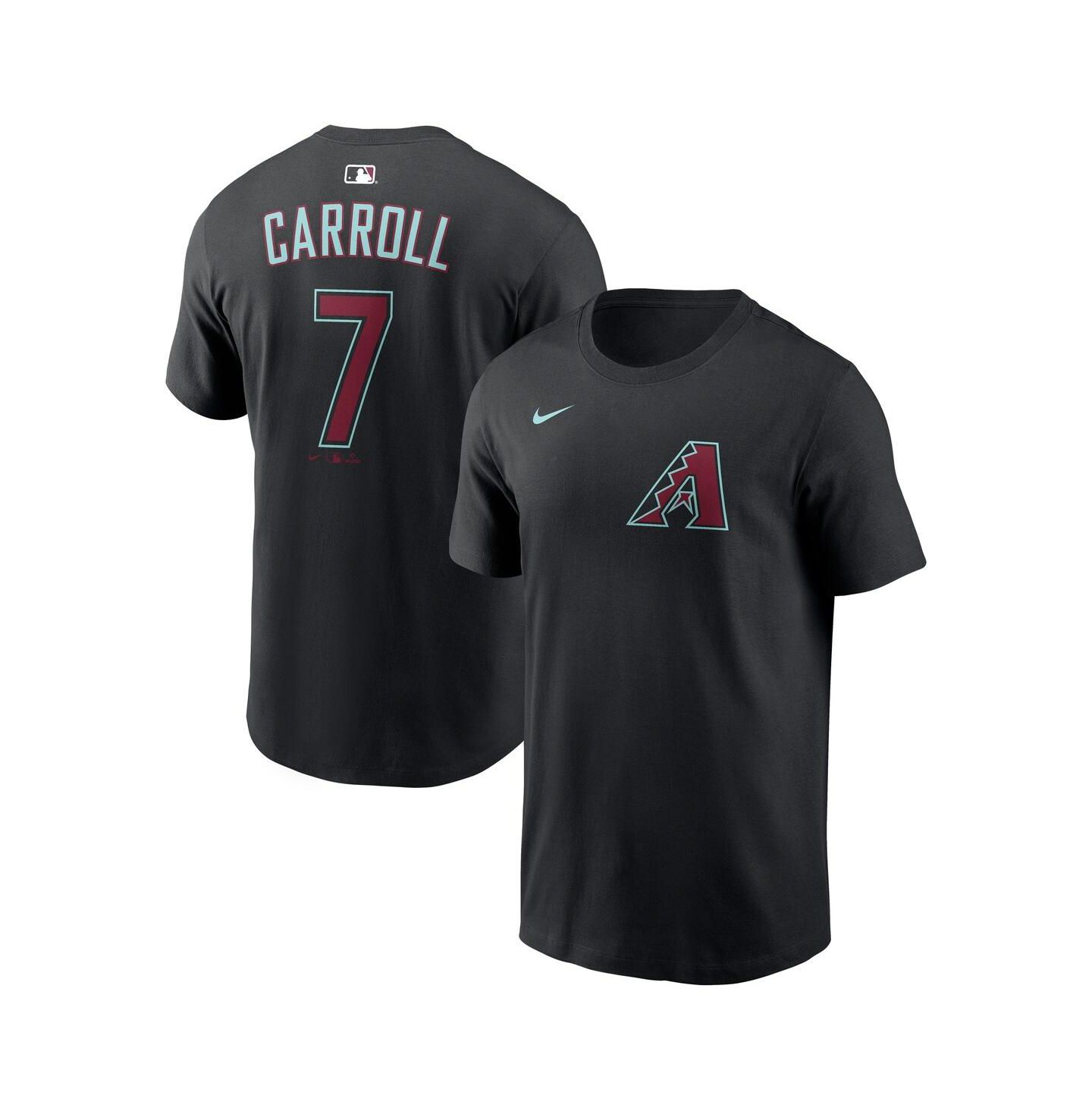 Мужская футболка Nike Corbin Carroll Black Arizona Diamondbacks Name & Number — фото 1