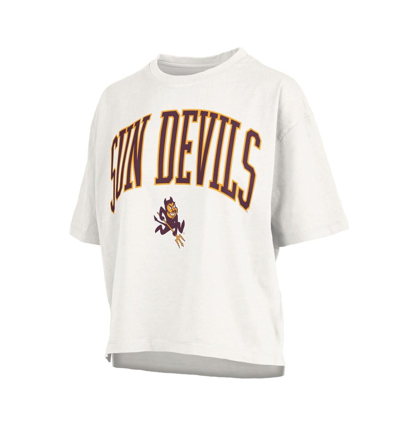 Женская футболка Pressbox White Arizona State Sun Devils Nelson — фото 2