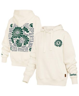 Women's Cream Michigan State Spartans Elena Janise Hoodie