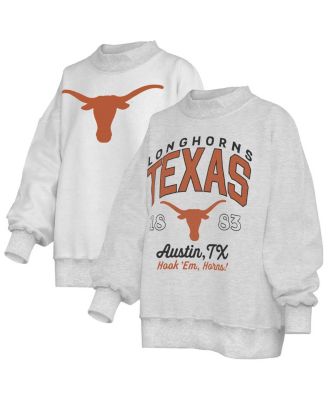 Women's Heather Gray Texas Longhorns Reversible Sweatshirt