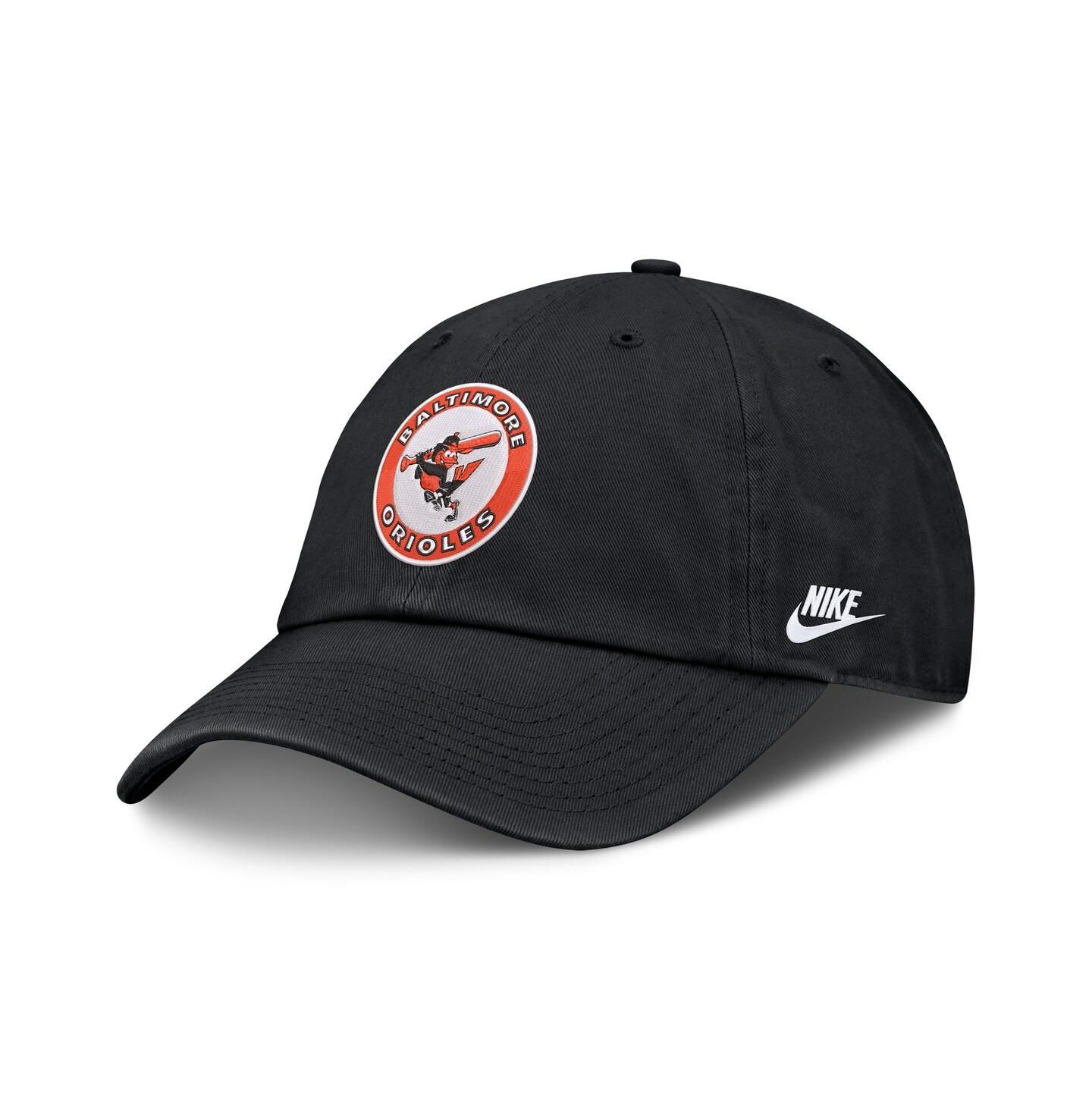 Мужская кепка Nike Black Baltimore Orioles Cooperstown Club Adjustable Hat — фото 3