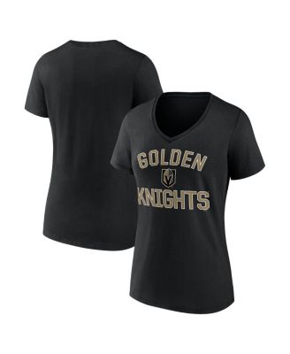 Women's Black Vegas Golden Knights Arch Victory V-Neck T-Shirt
