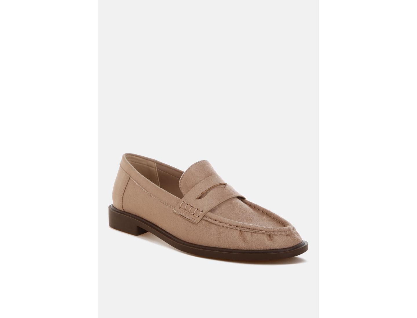 Женские туфли London Rag Fhalko Penny Strap Low Block Heel, цвет: Бежевый — фото 1