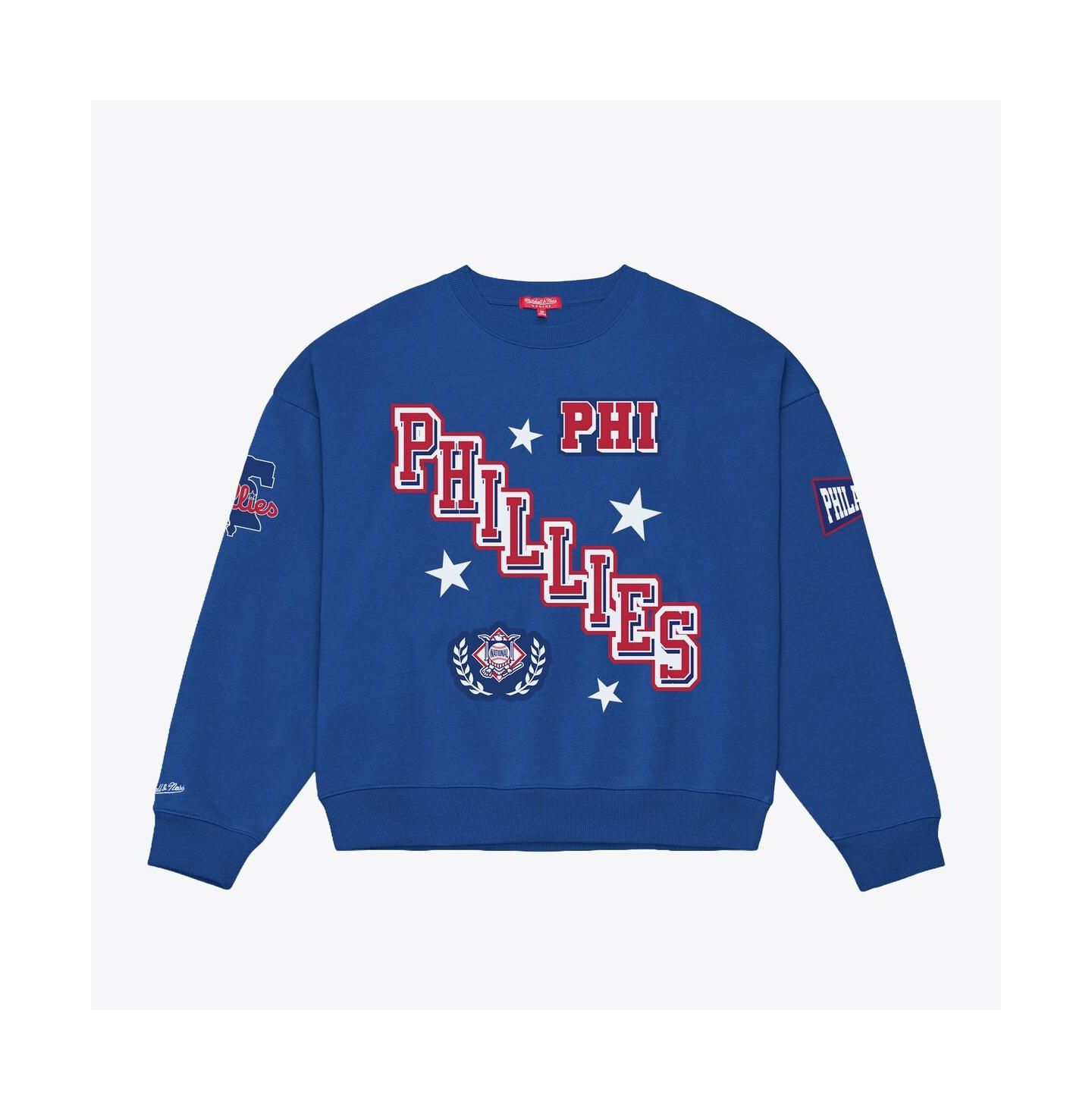 Женская толстовка Mitchell & Ness Royal Philadelphia Phillies Pep Rally — фото 1