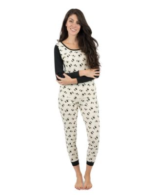 Women's Matching Family Two-Piece Cotton Long Sleeve Shirt and Pants Print Pajamas