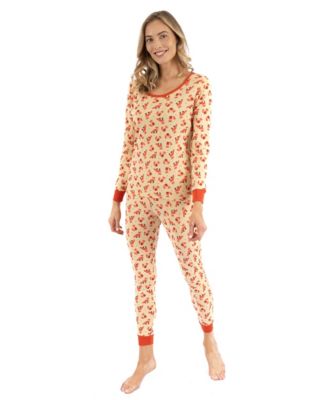 Women's Matching Family Two-Piece Cotton Long Sleeve Shirt and Pants Print Pajamas