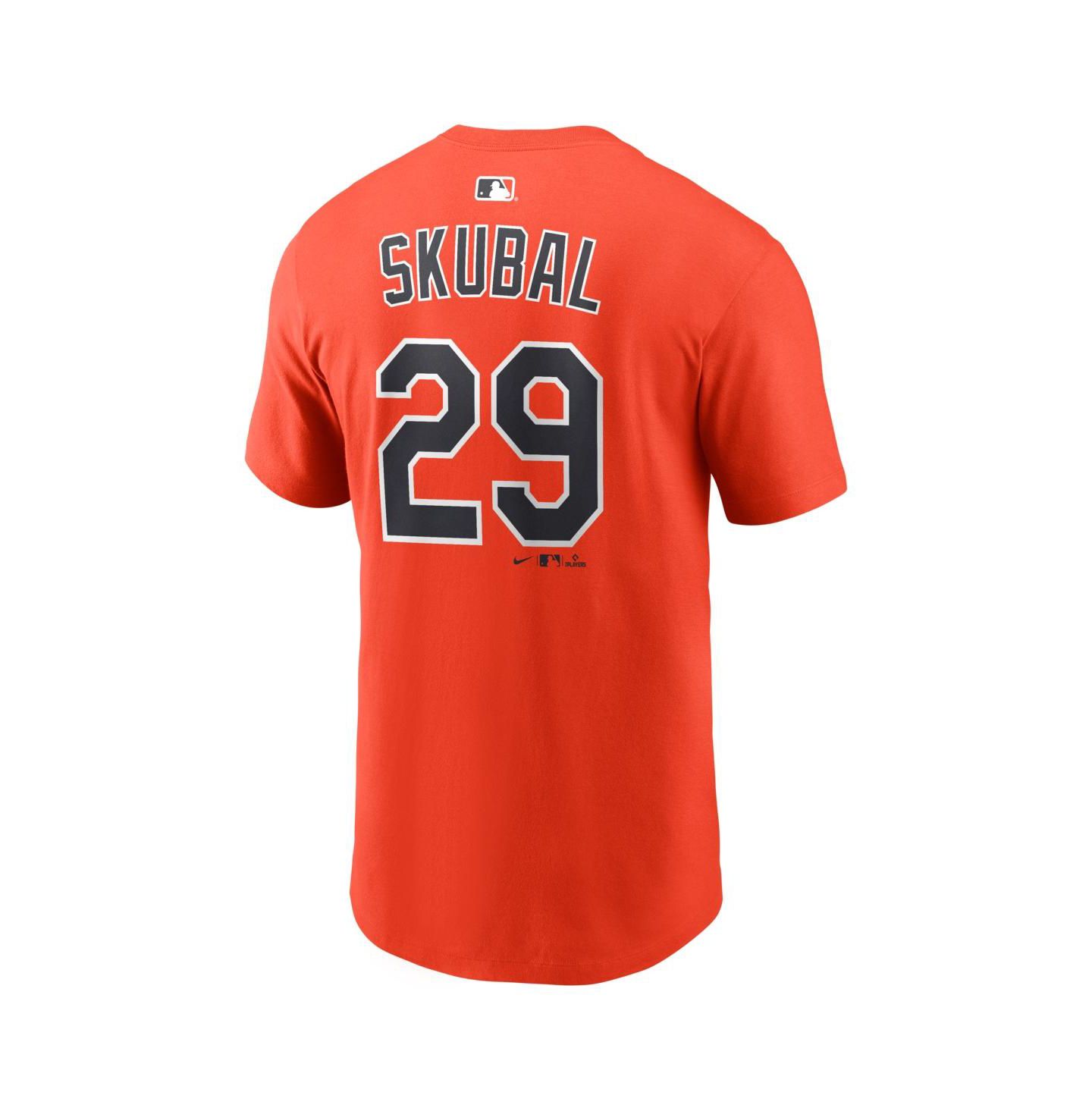 Мужская футболка Nike Tarik Skubal Orange Detroit Tigers Name & Number — фото 3