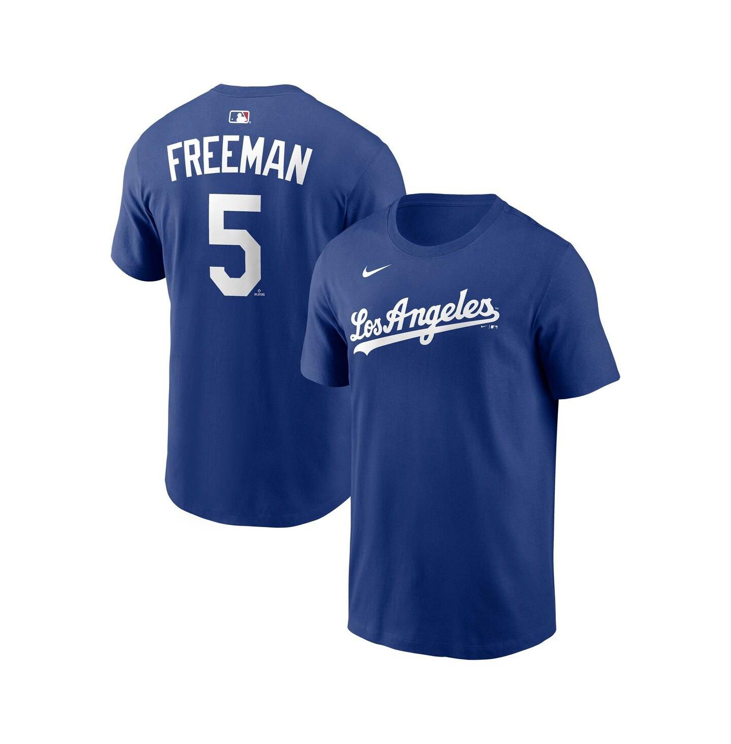 Мужская футболка Nike Freddie Freeman Royal Los Angeles Dodgers Alternate Name & Number — фото 1