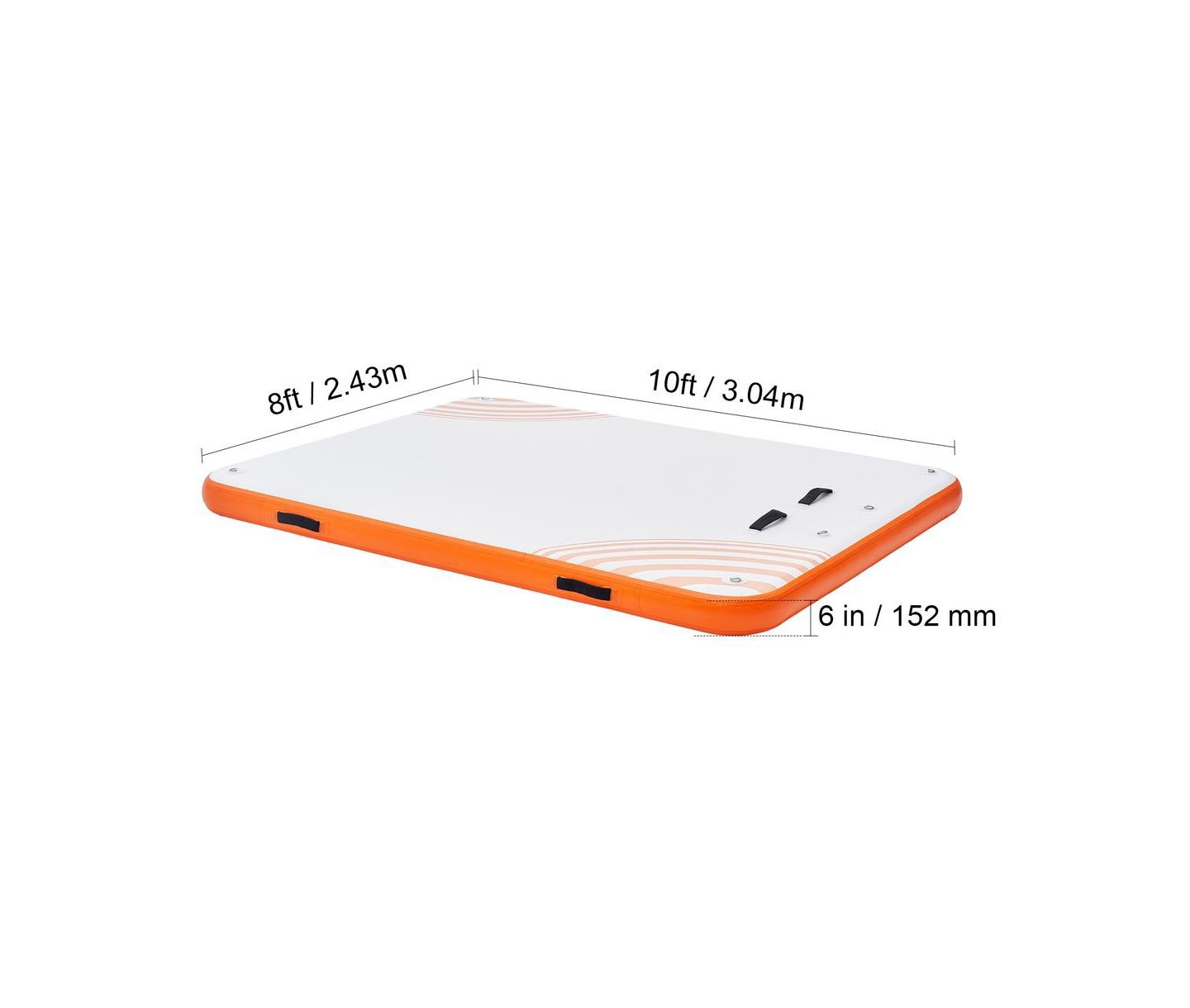 Детская игрушка SUGIFT 10x8 ft Inflatable Floating Non-Slip PVC Dock, Ages 14+, цвет: Белый — фото 2