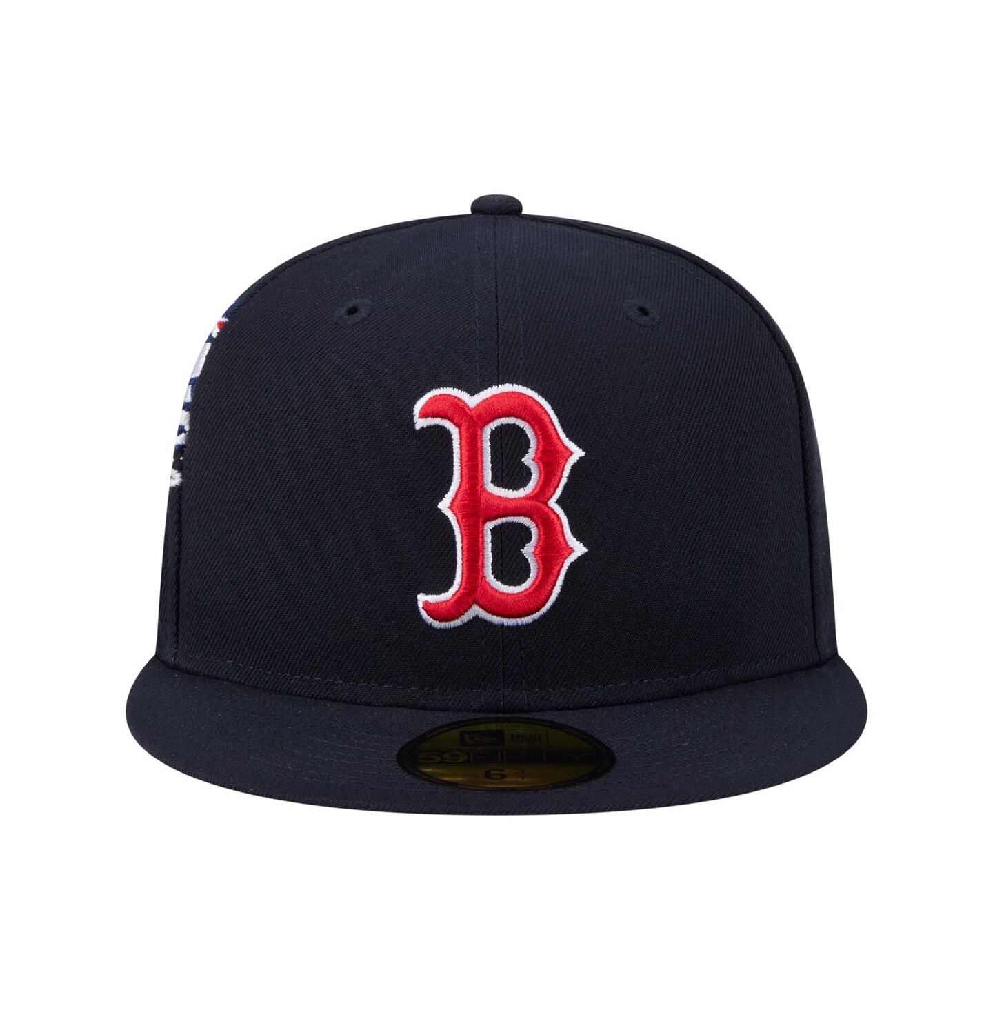Мужская кепка New Era Navy Boston Red Sox Hidden Hit 59FIFTY Fitted Hat — фото 2
