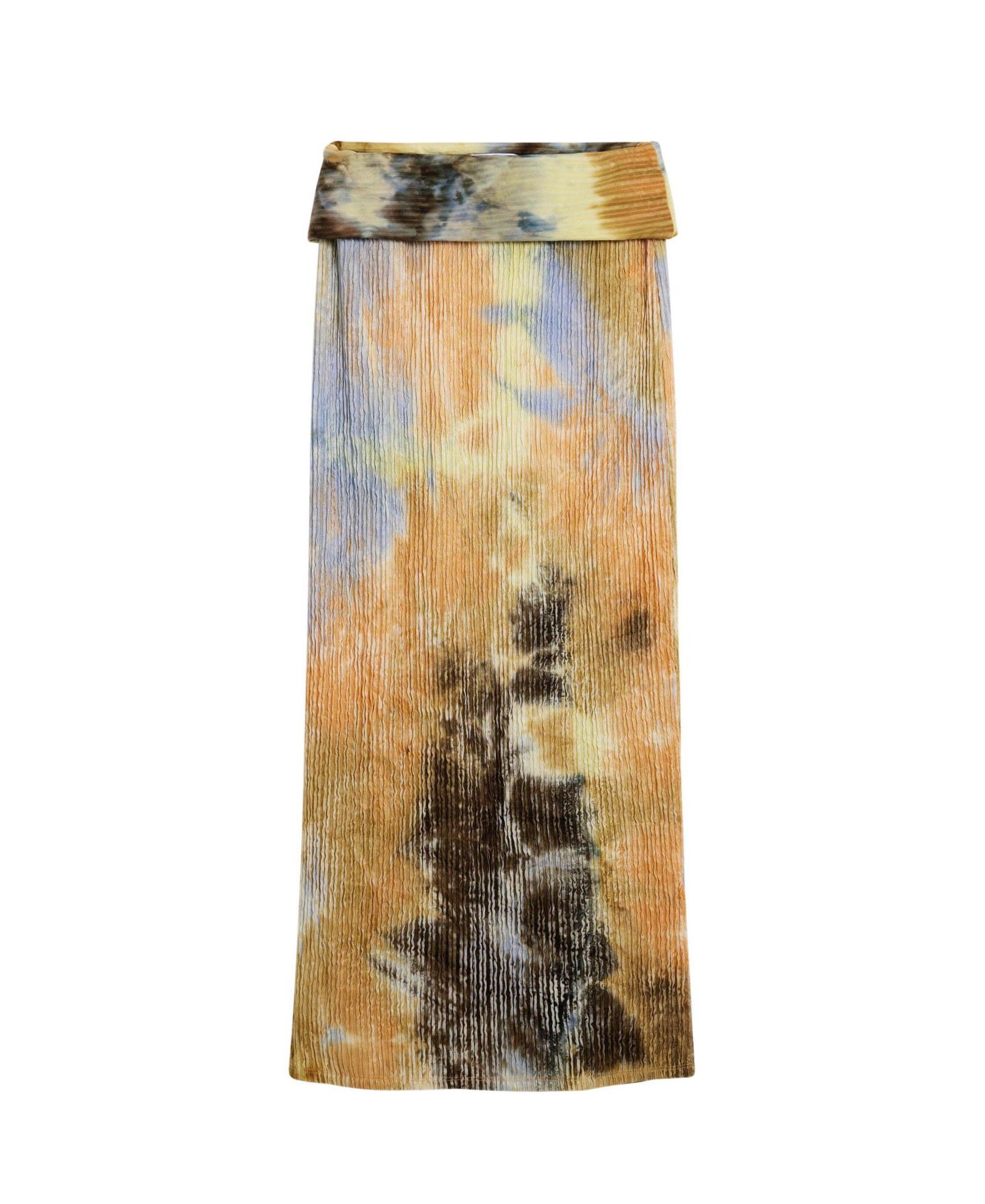 Женская юбка Desigual Long Skirt Texture, цвет: Молочный белый — фото 6