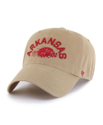 Men's Khaki Arkansas Razorbacks Vault Clean Up Adjustable Hat