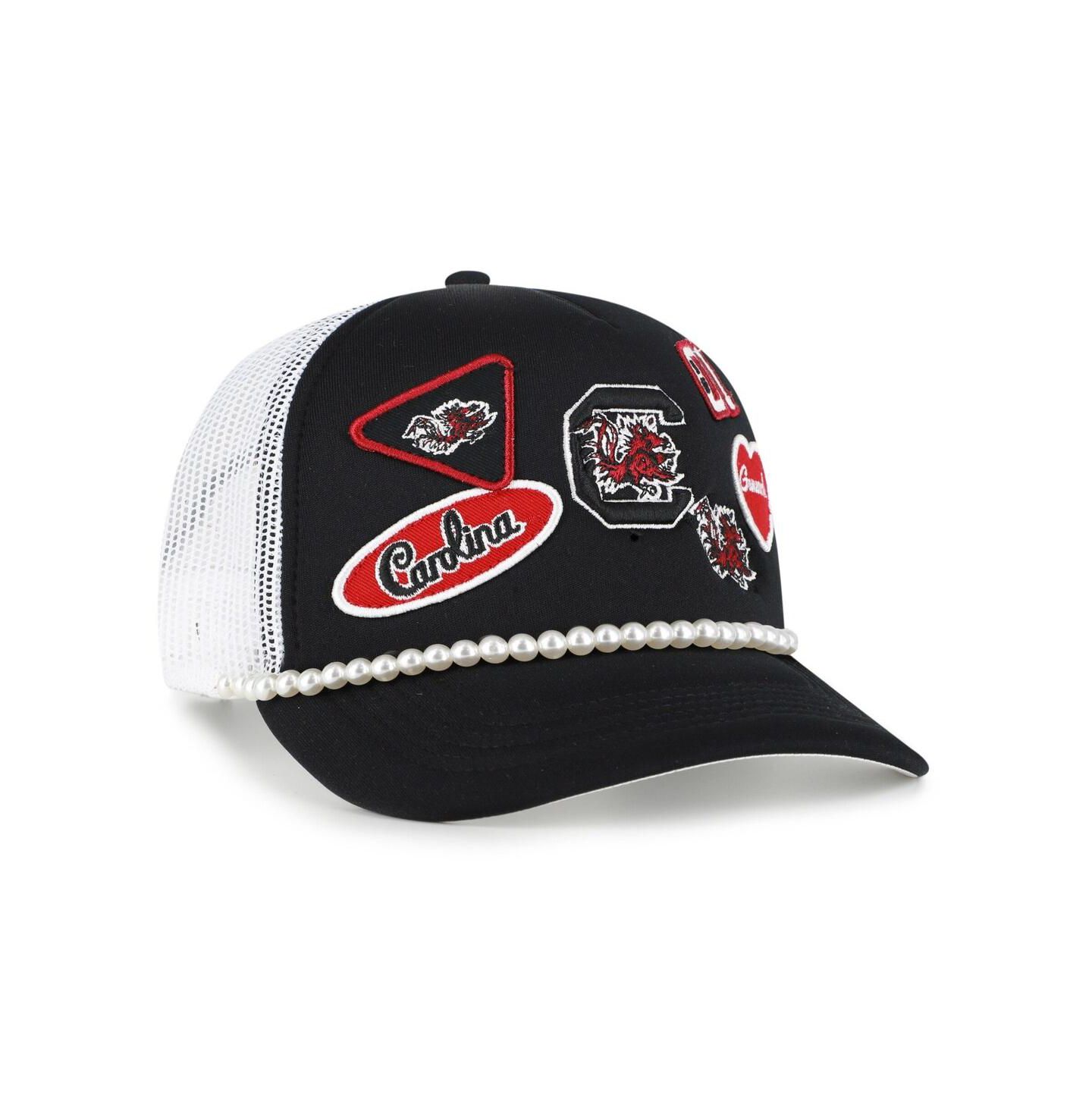 Мужская кепка '47 Brand Black/White South Carolina Gamecocks Rally On Hitch Adjustable Hat — фото 2