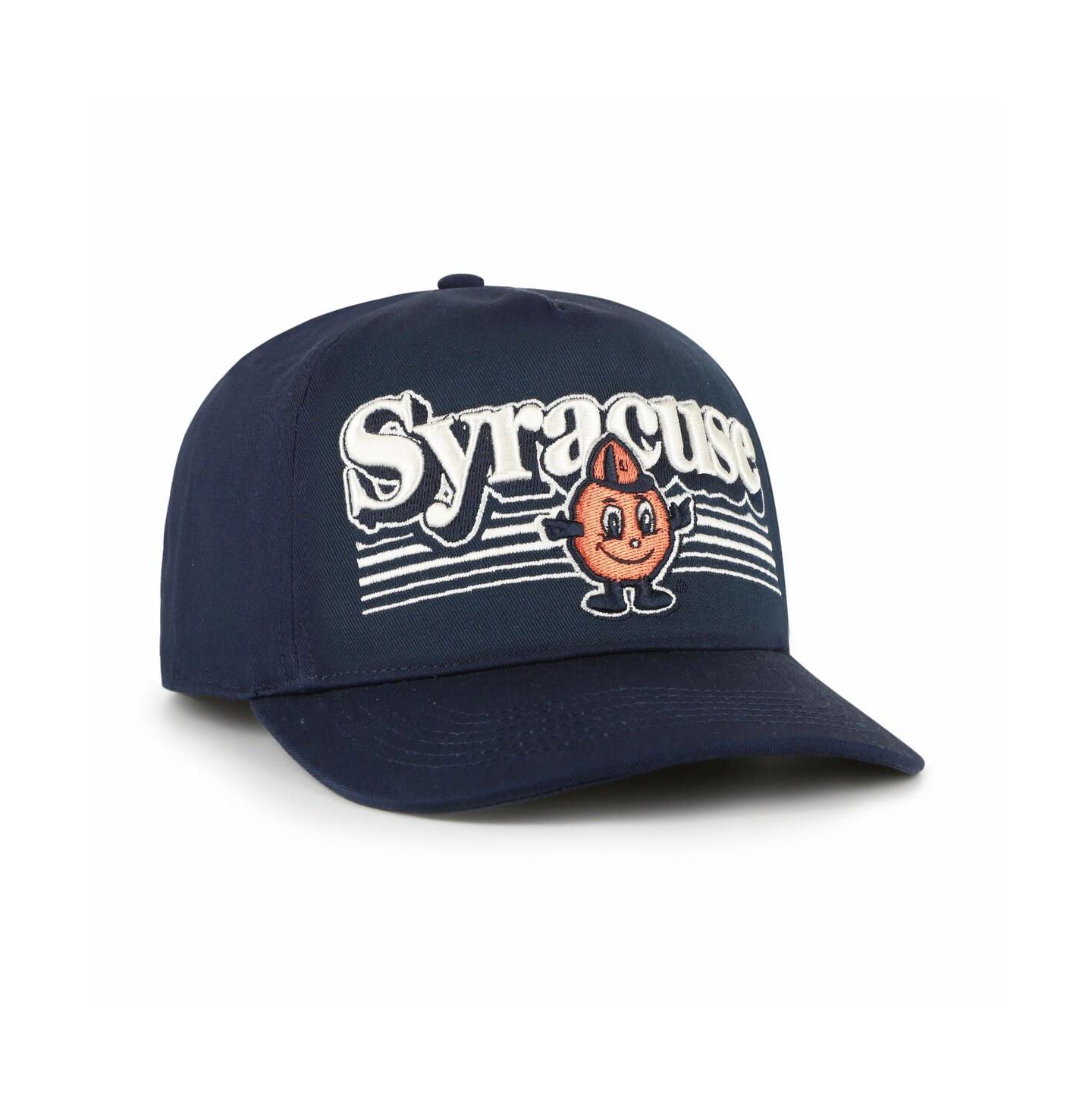 Мужская кепка '47 Brand Navy Syracuse Orange Script Fade Hitch Adjustable Hat — фото 2