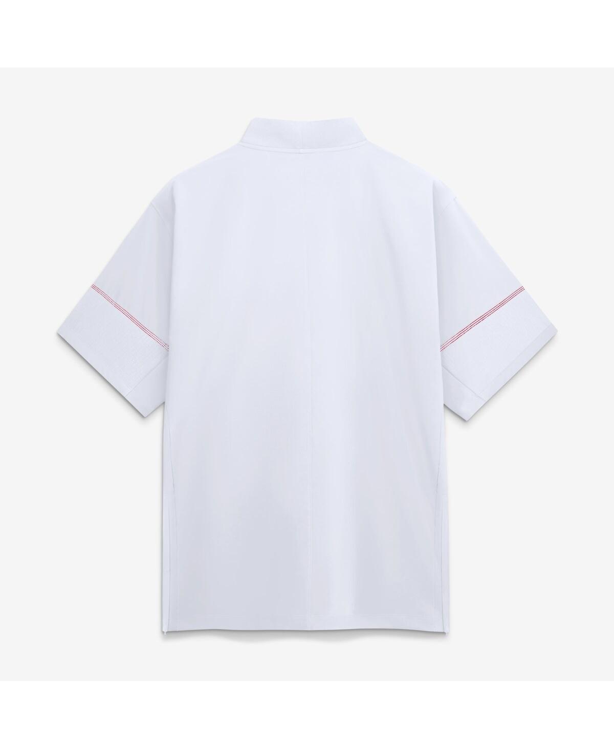 Nike Men's White Georgia Bulldogs Sideline Short Sleeve Quarter-Zip Coach Jacket