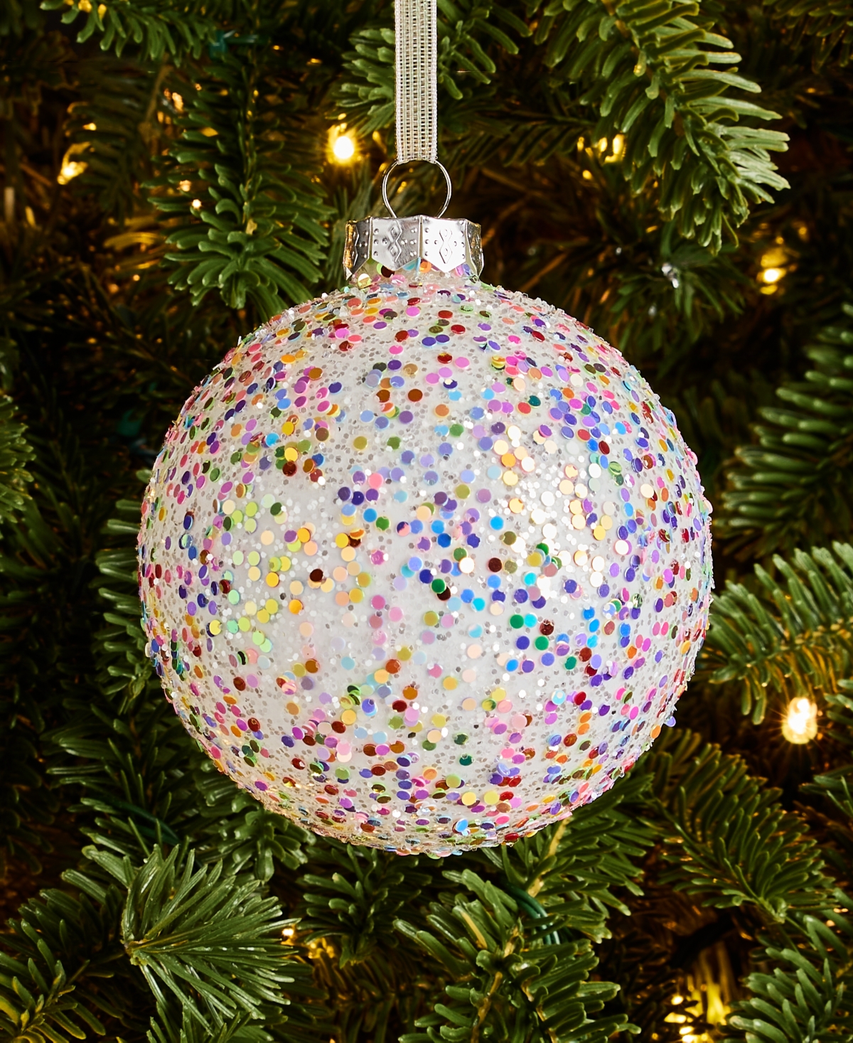 Holiday Lane Disco Brights Ball Ornament, Macy's Exclusive