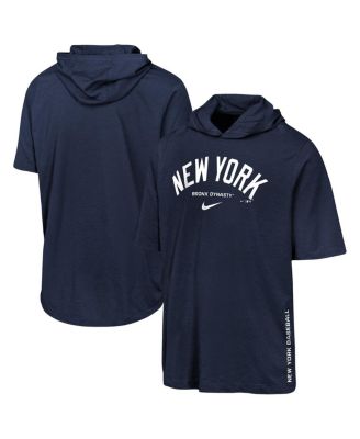 Big Boys and Girls Navy New York Yankees Dri-FIT Hooded T-Shirt