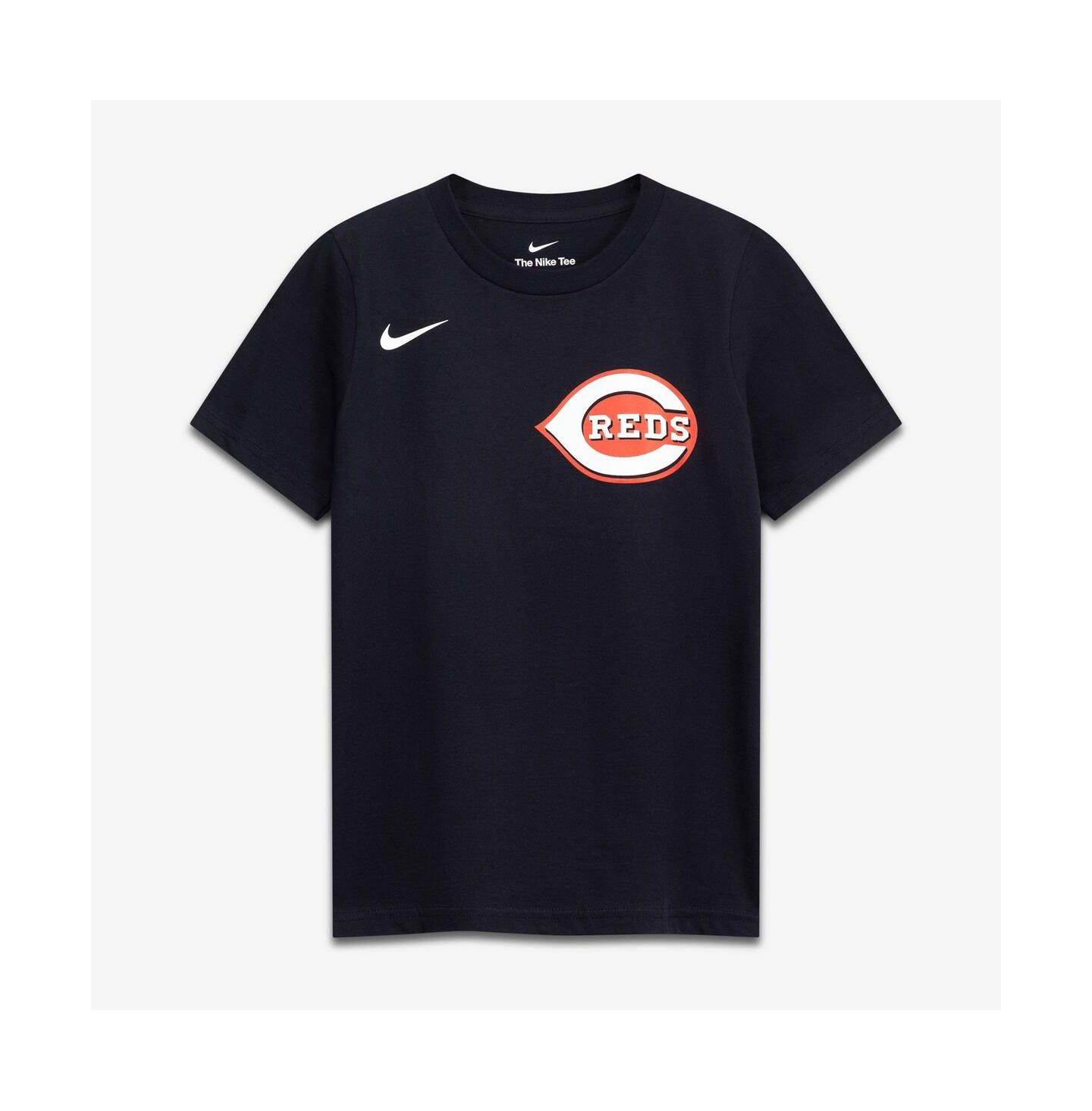 Детская футболка Nike Elly De La Cruz Black Cincinnati Reds Name & Number — фото 2