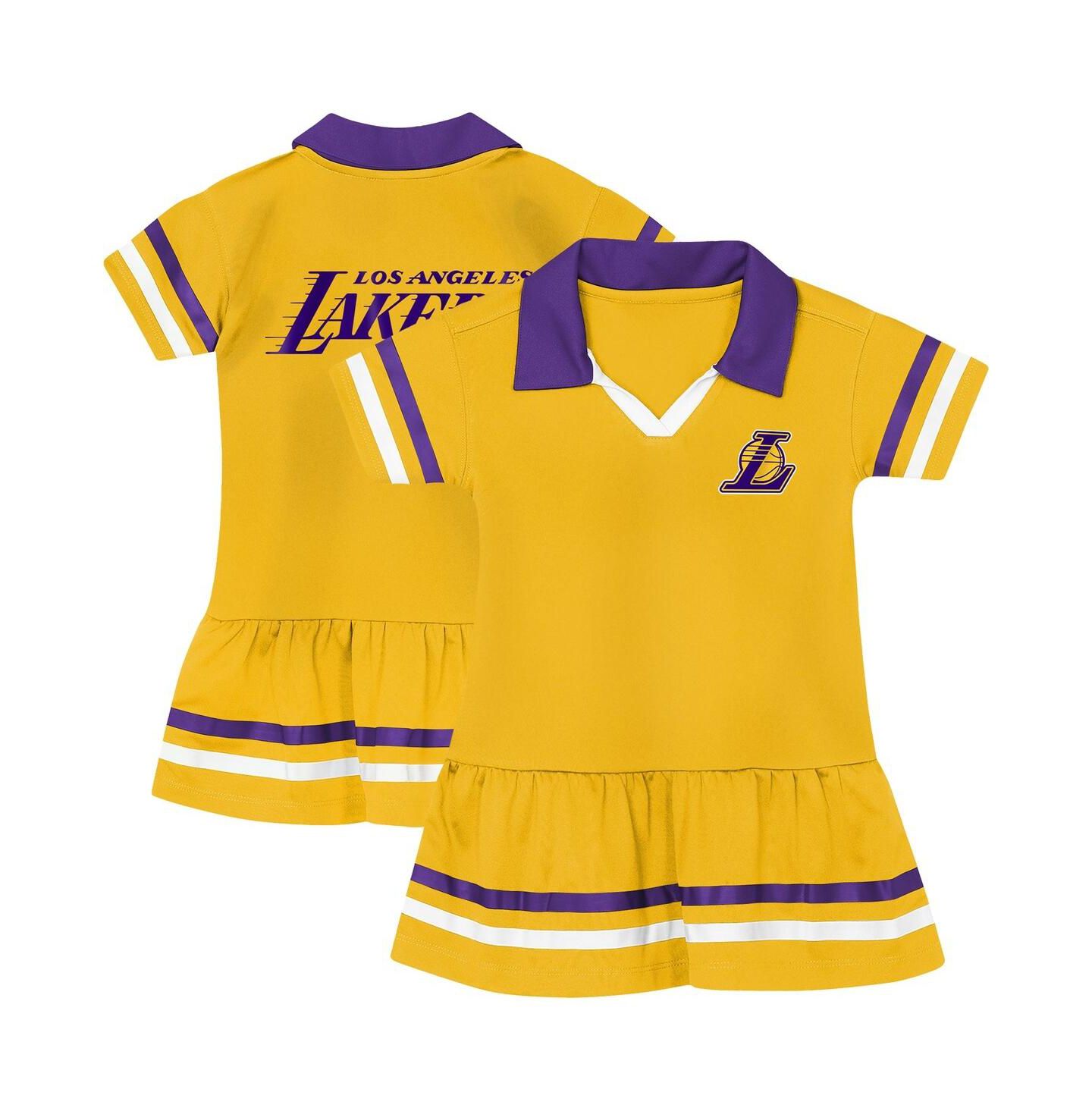 Платье Outerstuff Gold Los Angeles Lakers Star Player Fashion Dress для девочек — фото 1