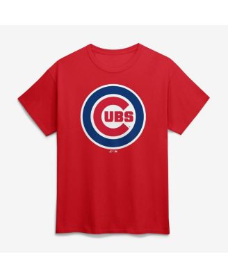 Men's Red Chicago Cubs Logo T-Shirt