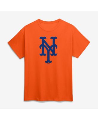 Men's Orange New York Mets Logo T-Shirt