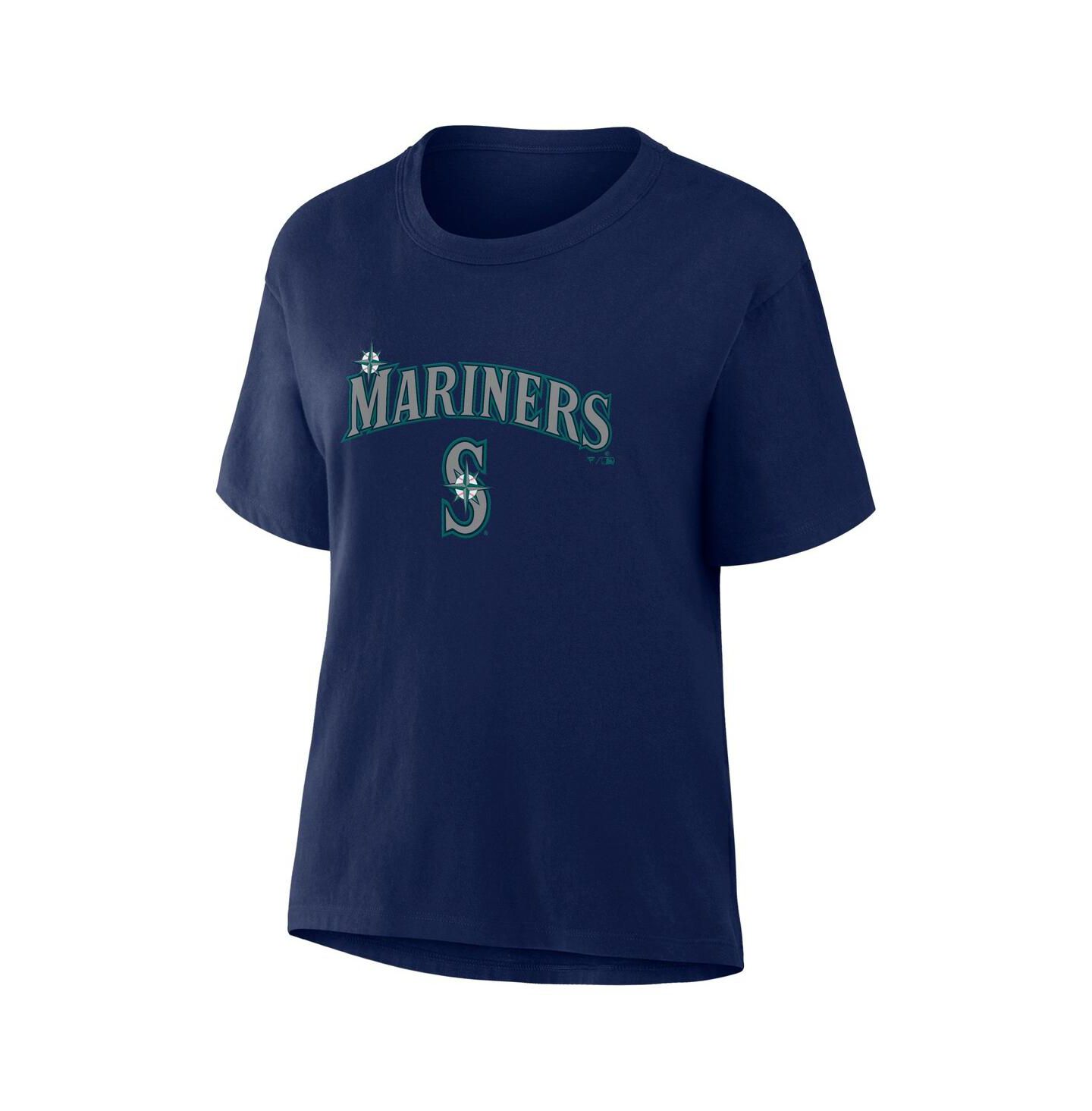 Женская футболка Fanatics Navy Seattle Mariners Lockup Legacy — фото 2