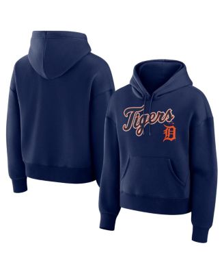 Women's Navy Detroit Tigers Lockup Legacy Fleece Hoodie