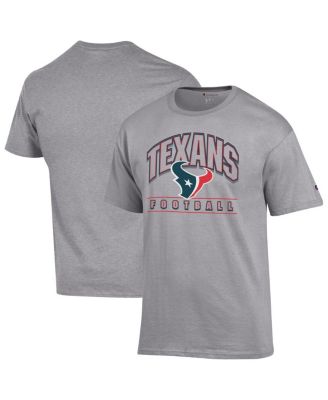 Men's Heather Gray Houston Texans Football T-Shirt
