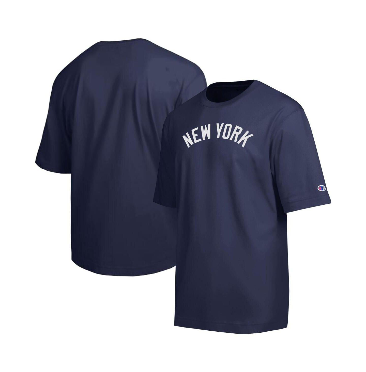 Мужская футболка Champion Navy New York Yankees All Star Chenille Wordmark — фото 1