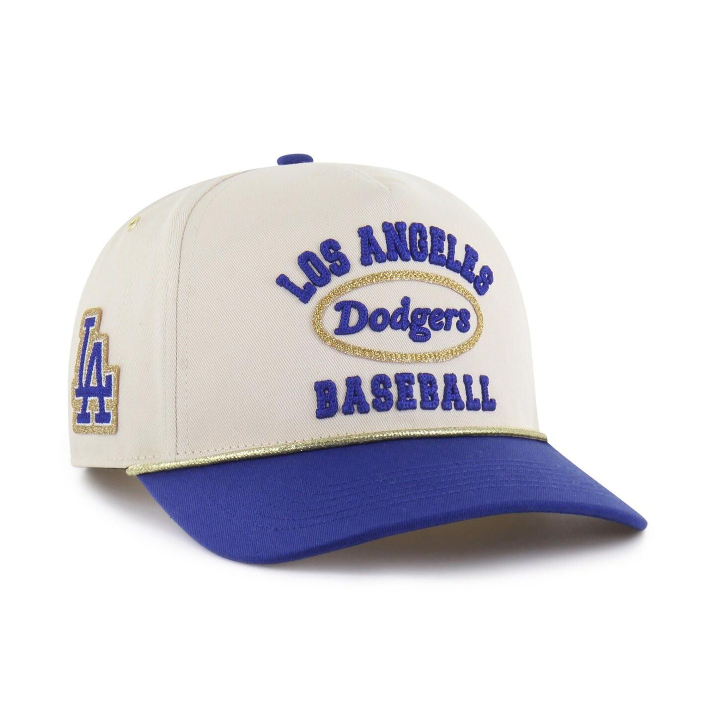 Мужская кепка '47 Brand Stoney Clover Lane X Natural/Royal Los Angeles Dodgers Glitter Rope Hitch Adjustable Hat — фото 1