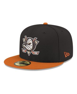 Men's Black Anaheim Ducks Core Logo Two-Tone 59FIFTY Fitted Hat