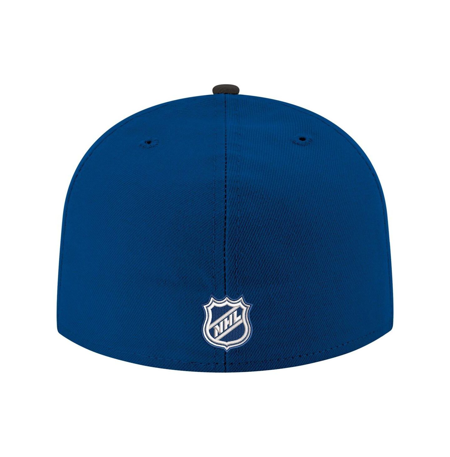 Мужская кепка New Era Blue Tampa Bay Lightning Core Logo Two-Tone 59FIFTY Fitted Hat — фото 4