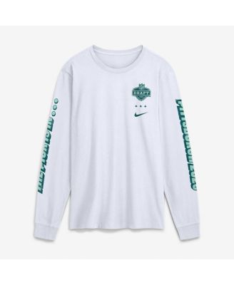Men's White 2026 NFL Draft Rookie Long Sleeve T-Shirt
