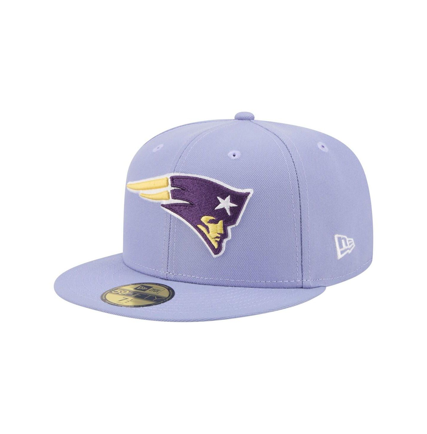 Мужская кепка New Era Light Purple New England Patriots Lavender Bloom 59FIFTY Fitted Hat — фото 3