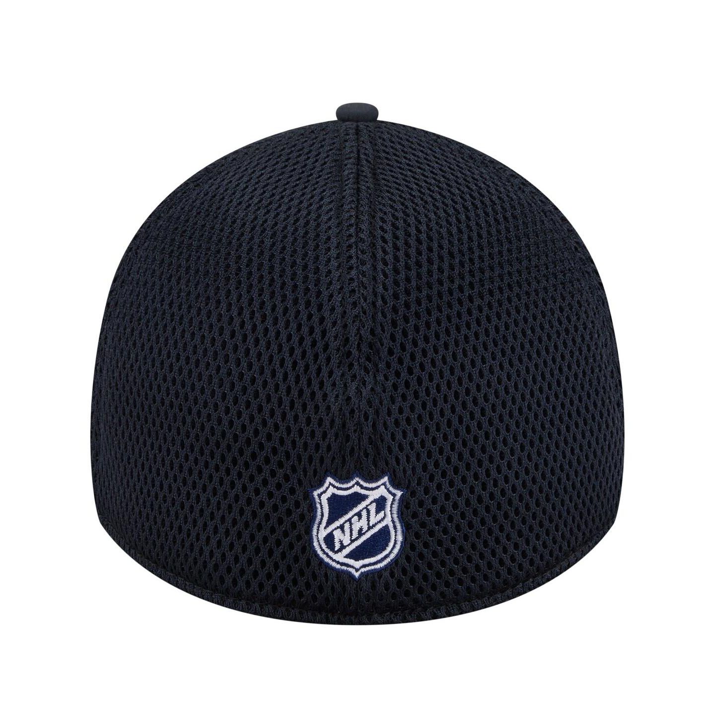 Мужская кепка New Era Navy Florida Panthers Logo 39THIRTY Flex Hat — фото 4