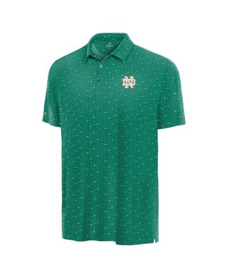 Men's Green Notre Dame Fighting Irish Lucky Run Polo Shirt