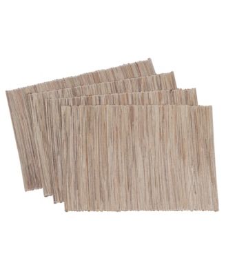 Shimmering Woven Nubby Table Placemats, Set of 4